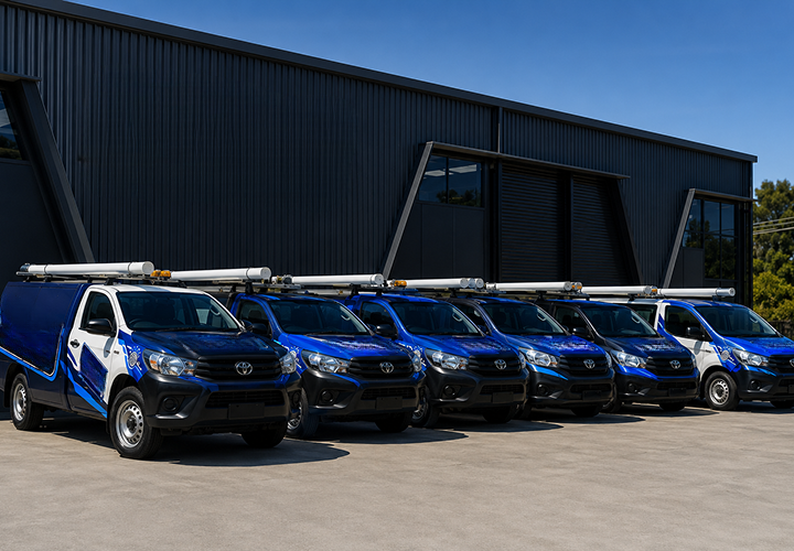 Fleet of Merrylands Blocked Drains plumbing vans